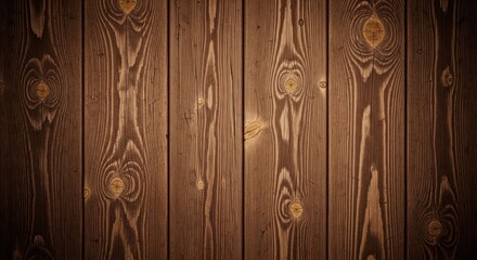 Dark Wooden Texture Background with Knots and Grain, Brown, Natural, Timber