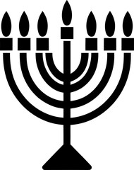 menorah and candles