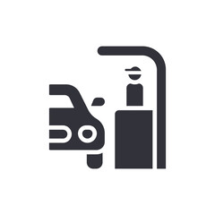 Drive Thru Service Car Purchase Or Fast Food Icon