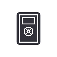Stylish Safe Box Icon For Security And Protection Concept