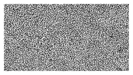 Seamless abstract doodle pattern Hand drawn chaotic noise texture background Vector black and white monochrome illustration