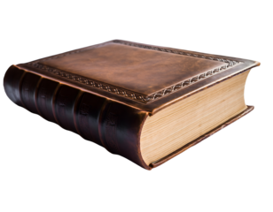 Classic Leather-Bound Book Isolated