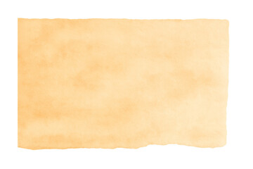 Beige paper sheet on watercolor style torned paper design element
