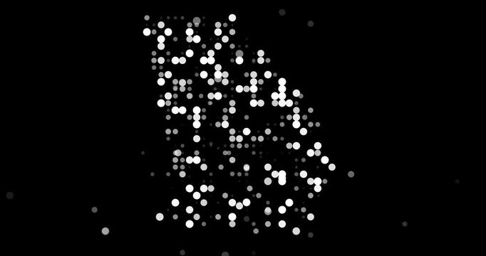 Dot Stream Forming Georgia State Outline Animation