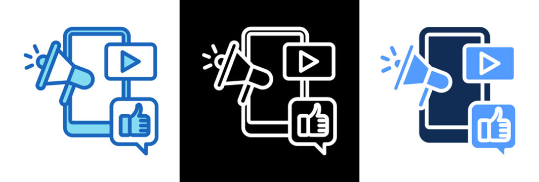 Audio Marketing tripplestyle icon