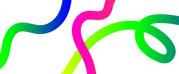 Obraz premium Abstract Background with Color Gradient Shape. Curve Line Waves. Squiggle Rainbow Ribbons. abstract wavy background.