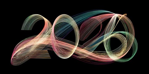 Happy New Year 2026. Celebration Design, Festive Background