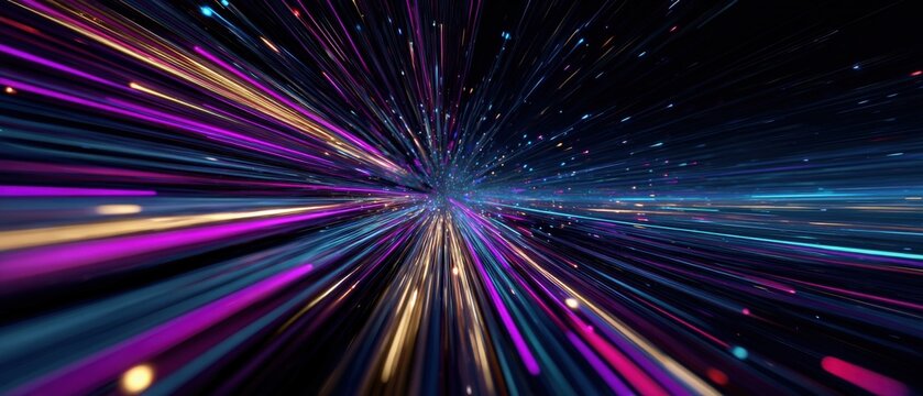 Abstract Light Streaks - Powered by Adobe