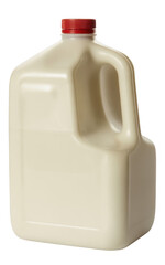 Creamy liquid container red cap isolated on a transparent background