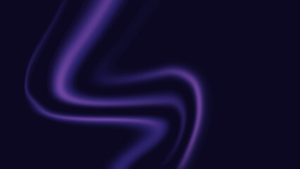 Abstract flowing violet light streaks on dark background