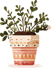 pot plant vector art