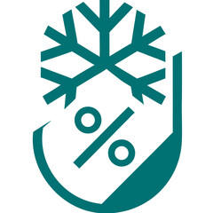 Frozen Shopping Tag Discount SVG