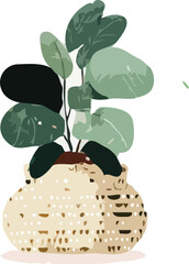 pot plant vector art