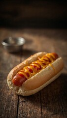 Fresh Tasty Hot Dog with Sauce