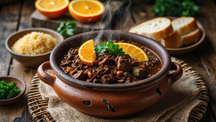 Feijoada in Ceramic Pot