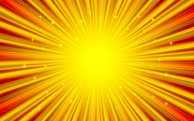 Pop art comic sunburst effect background with halftone. Cartoon abstract vector background.