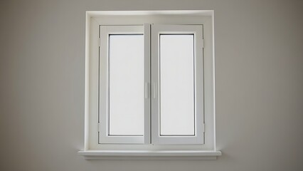 hinge. A closed window frame in a residential interior with soft daylight filtering through. real-estate listings, architecture portfolios, designed for interior renovation comparisons for interiors.