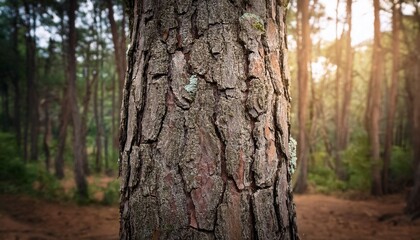 close up of tree bark texture in forest nature background