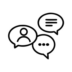 communication bubbles for web and graphic design