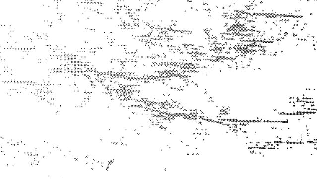 Retro pixel bitmap gradient with dither texture and abstract 8bit halftone pattern for vintage game inspired background