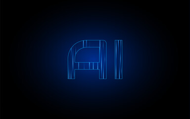 Artificial Intelligence ,AI chipset on circuit board, futuristic Technology Concept	
