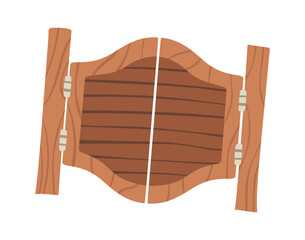 Tavern entrance door wooden element