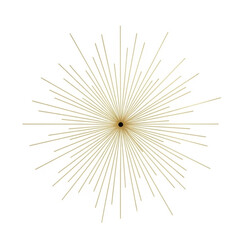 Radiant burst of golden lines emanating from a central point, a stylish starburst design for modern projects, adding a touch of luxury and sophistication