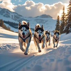 dog sled dog