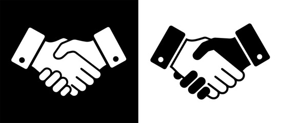Handshake vector illustration depicting a business agreement and successful partnership between people shaking hands