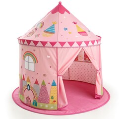 pink party hat isolated on white