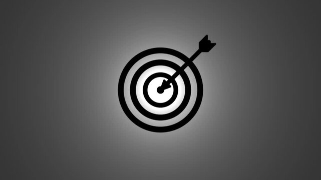 Target bullseye arrow hit center success goal achievement accuracy precision strategy focus winning objective