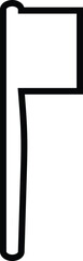 Obraz premium Axe, Hammer, and Knife Icon of Sharp Tool, Weapon, and Blade Symbols, Black Line Vector Battle Equipment, Woodcutting Tool, and Metal Armory Design