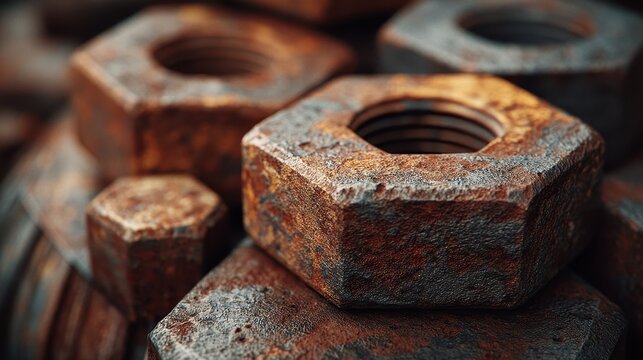 Abstract close-up of oxidized, textured hexagons showing a visual representation of financial market data