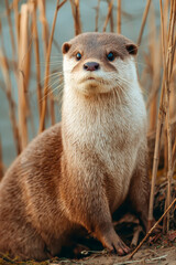 Fototapeta premium Otter close up