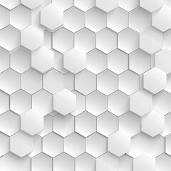 Clean White Hexagon Background with Modern Geometric Pattern
