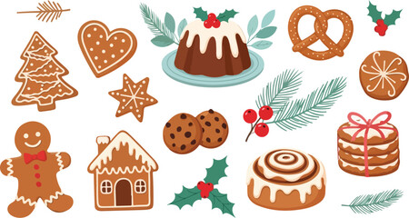 A Festive Collection of Christmas Dishes and Decorations