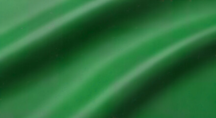 Emerald green silk fabric with subtle light play creates a luxurious, elegant backdrop or vibrant abstract art element for designs