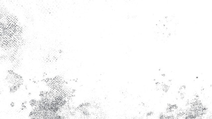 Urban halftone grunge texture with mild distressed effect for creative vector design. Old grunge black texture weathered overlay pattern for transparent background use. 