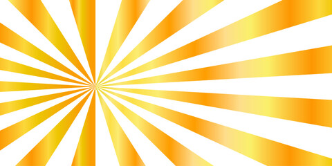 Fractal vector backdrop burst retro golden and orange sunburst  backdrop wallpaper background .Symmetrical curved segments, ahypnotic, sunburst optical illusion. Swirling motion dynamic vintage.