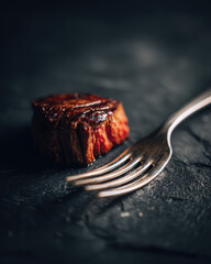 Fototapeta premium isolated shiny fork on white background