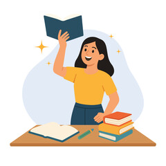 International Day of Education Student Learning Illustration