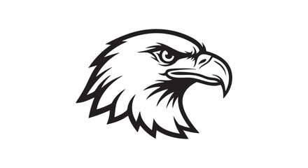Obraz premium ## **1. Bald eagle head single icon SVG vector logo** 