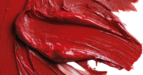 Vibrant Red Paint Texture Unleashes Artistic Energy in a Bold Stroke of Color