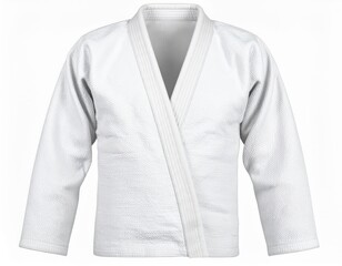 Clean White Judo Gi Uniform for Martial Arts Training or Competition