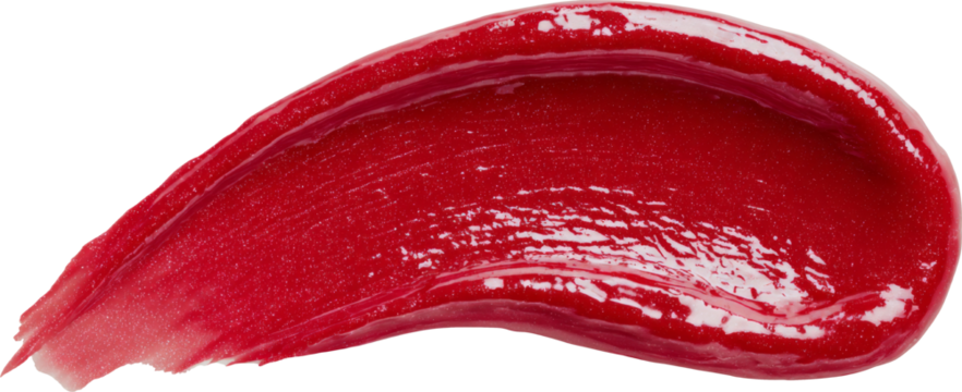 Vibrant Red Lipstick Swatch Highlighting Glossy Texture and Rich Pigmentation