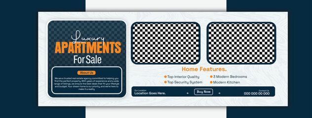 Real estate cover template for property sale and investment promotion