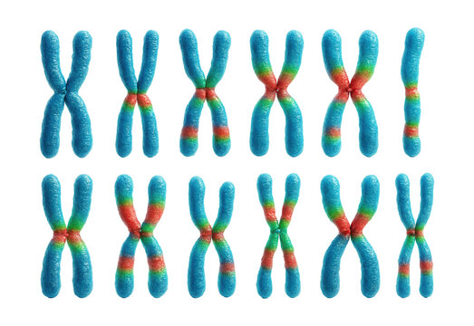 Chromosome map showing regions of high crossover frequency.