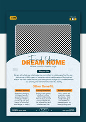 Real estate flyer template to find your dream home and smart investments