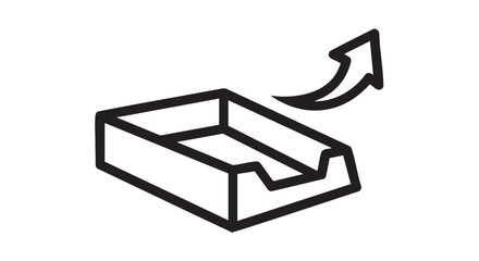 ## **23. Outbox tray sending outline icon vector**

