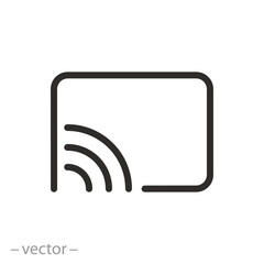 Screencast Icon Screen Cast Vector Illustration